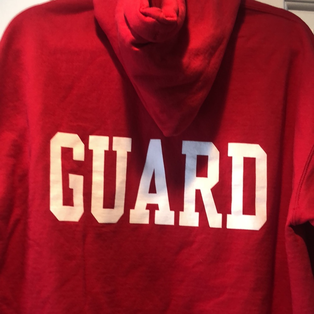 Lifeguard Fleece Sweatshirt Hoodie Size L Mens Excellent condition
